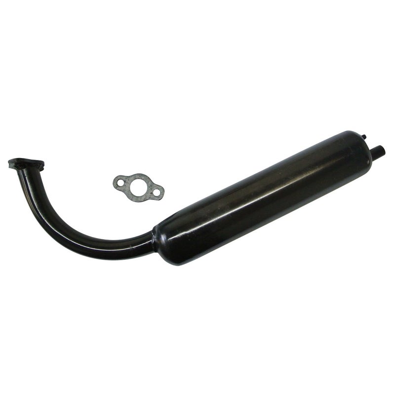 sthus 40mm Black Muffler Stock Exhaust Pipe for 49cc 50cc 60cc 66cc 80cc Motorized Bicycle 2-Stroke - Image 1